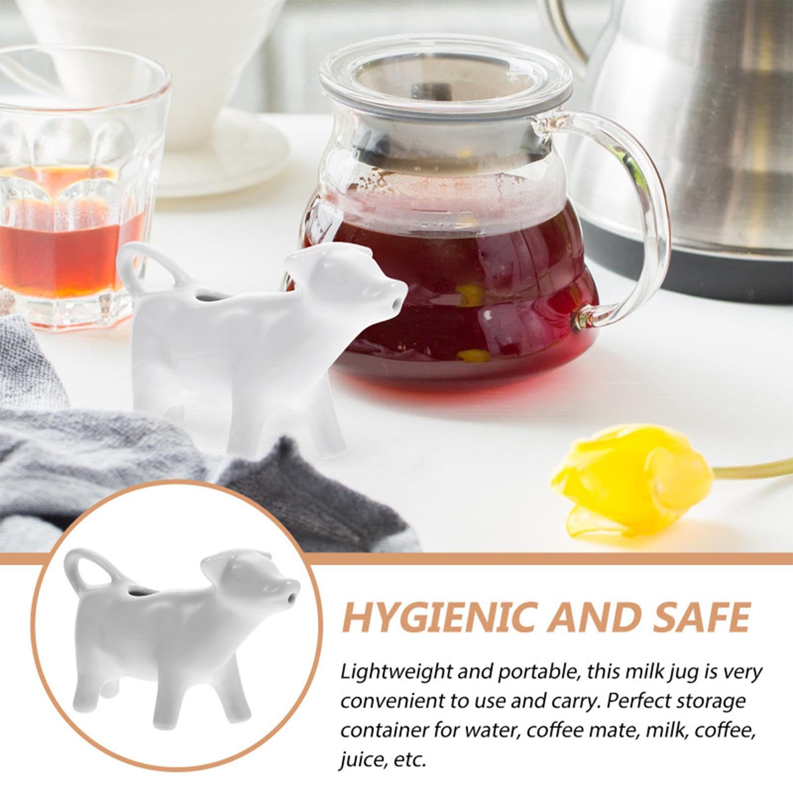Pichet à Lait En Verre Transparent 300 Ml - Pour Café, Mousse De Lait, Sirop - Design Ergonomique, Bec Verseur