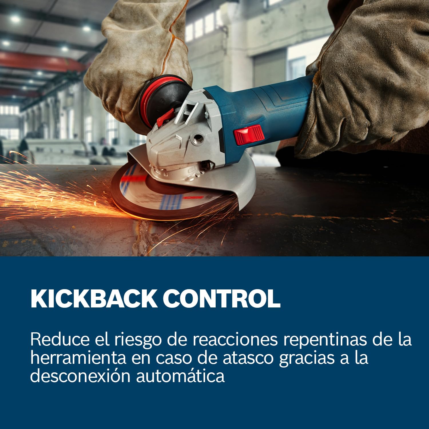 Bosch Professional amoladora angular con cable GWS 12-125 S (Ø del disco: 125 mm, 1200 W, con empuñadura auxiliar antivibración, caperuza de protección, llave de dos agujeros)