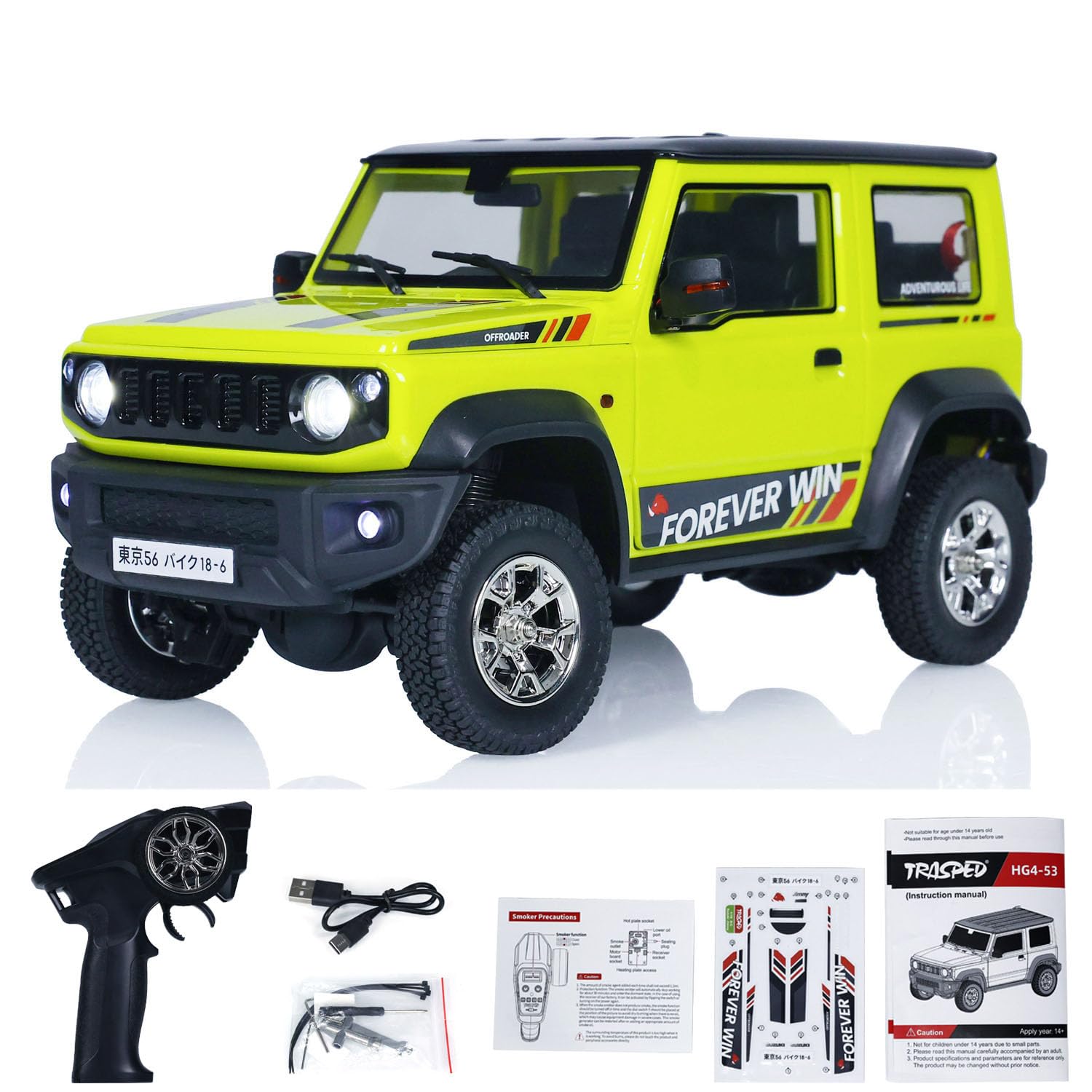 Amazon.co.jp: wheelfun HG 4X3 1/16 RC ロッククローラー カーモデル