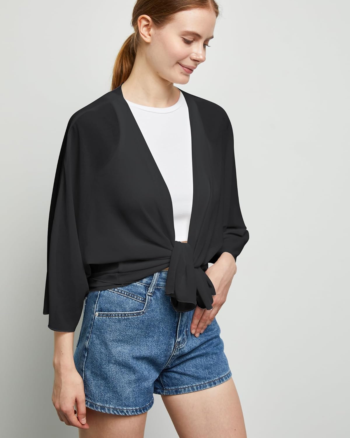 Argstar Women's Kimono Cardigans Casual Summer Tops Cover up Open Front Floral Print Resort Wear/Beachwear - Image 5