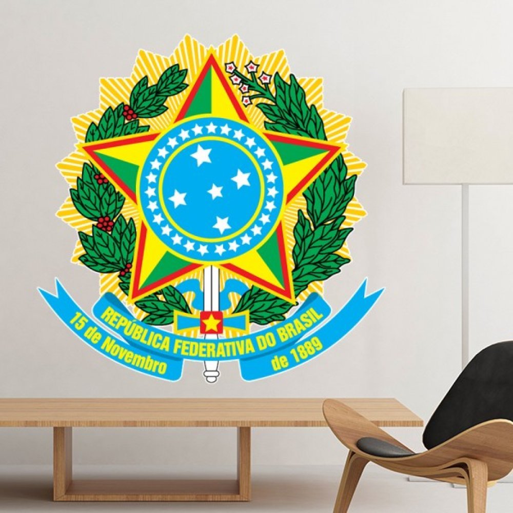 Sticker mural Brésil amovible pour masquer un défaut de mur