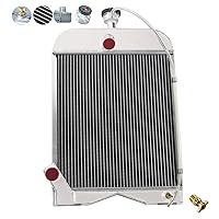 Vista 2 de 8N8005 Radiador de tractor de aluminio de 3 filas para modelos Ford 2N 8N 9N, radiador de repuesto, radiador de aluminio, radiadores