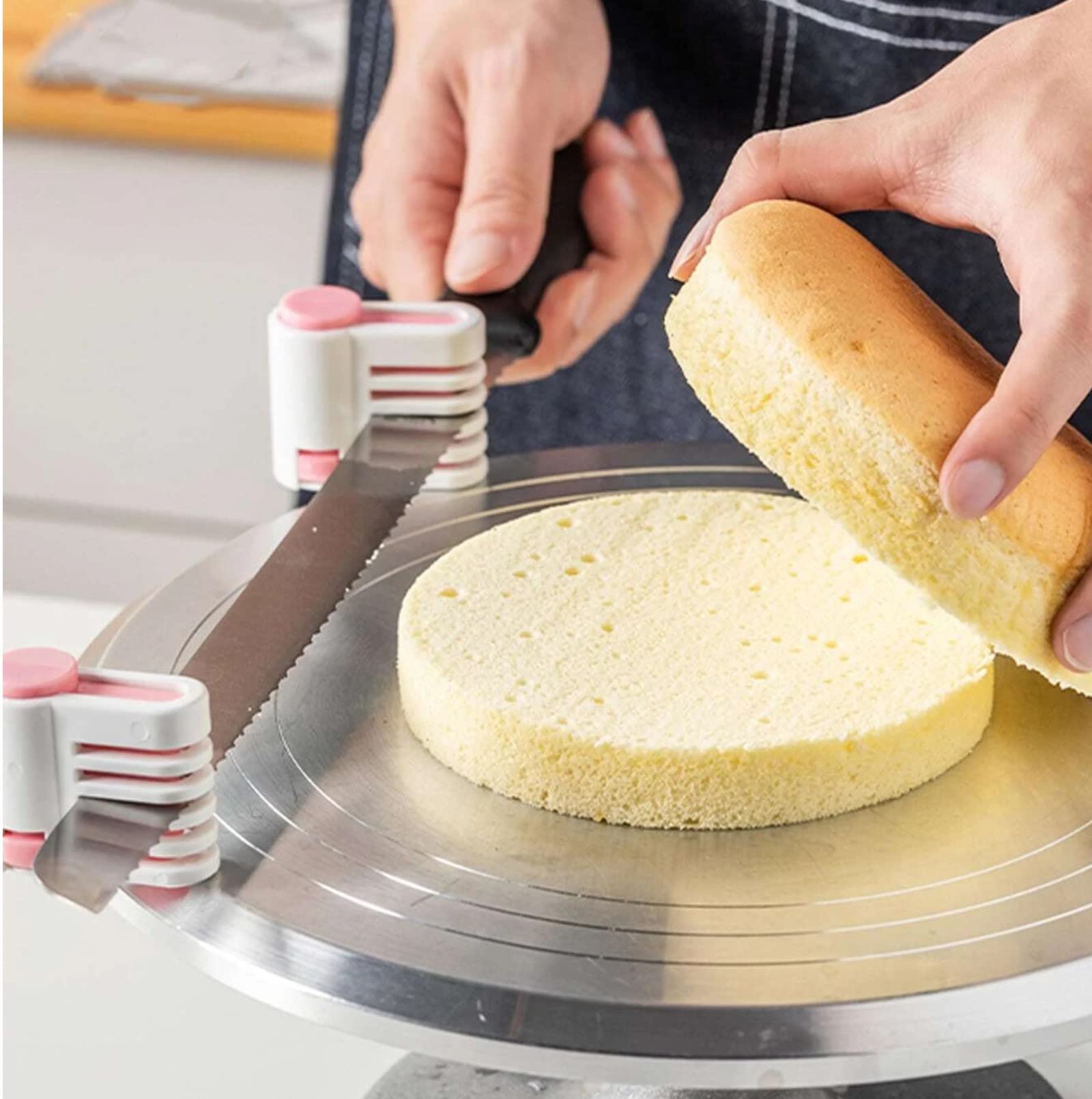 Amazon | SYOUTOU ピンク スポンジカット補助具 セット ケーキカッター
