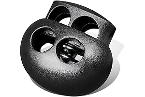 DYZD Mask Clasp Lock for Earloop Masks (Black, 10 PCS)