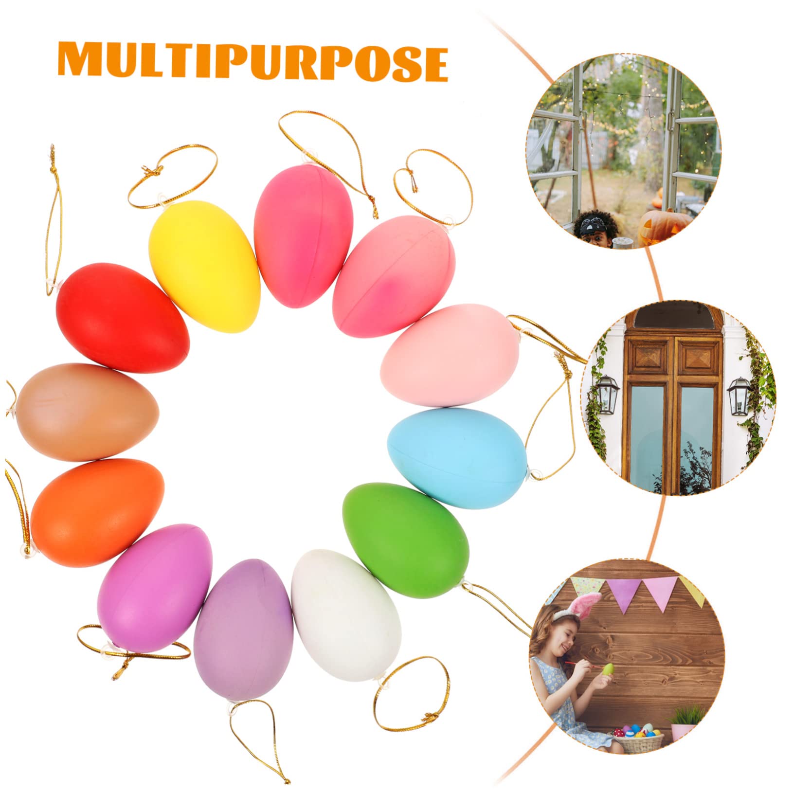 ABOOFAN 72 Pz Uova Di Pasqua Decorativo in Schiuma Giocattolo Per Bambini Mini Giocattoli Per Bambini Ornamenti Appesi All' Di Pasqua Plastica Gesù Bambino Uova Giocattolo
