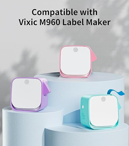 Miniatura 5 de Compatible con cinta Brother M, cintas de etiquetas de tela para ropa, repuesto para PT-65 PT-70 PT-70BM PT-M95 Brother P-Touch, 0.472 in 0.47