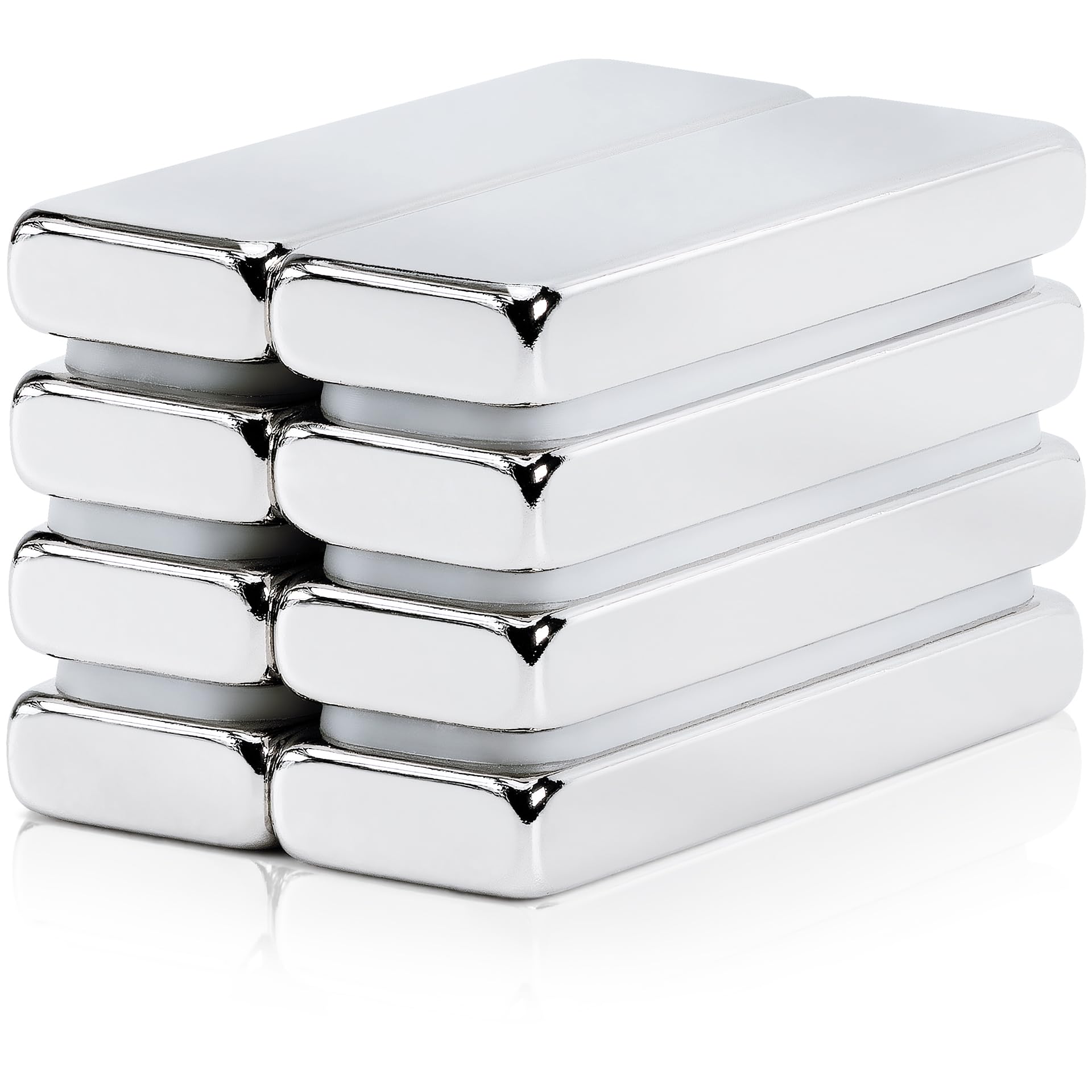 SENSEI® Imán de Neodimio 8 Piezas 30x10x4 mm Imanes Rectangulares Fuerza de Atracción 5,4 kg