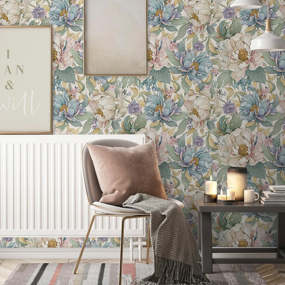 99wallpaper for Wall Leaves Flowers Textured Wallpaper Peel and Stick Vinyl Self Adhesive Wallpaper for Wall Home décor,Bedroom,Hotel,Wall for Living Room Drawing Hall 10SQFT 1 roll(16.5inch&87ch) (B0CWVN2ZTT) Amazon Price History, Amazon Price Tracker