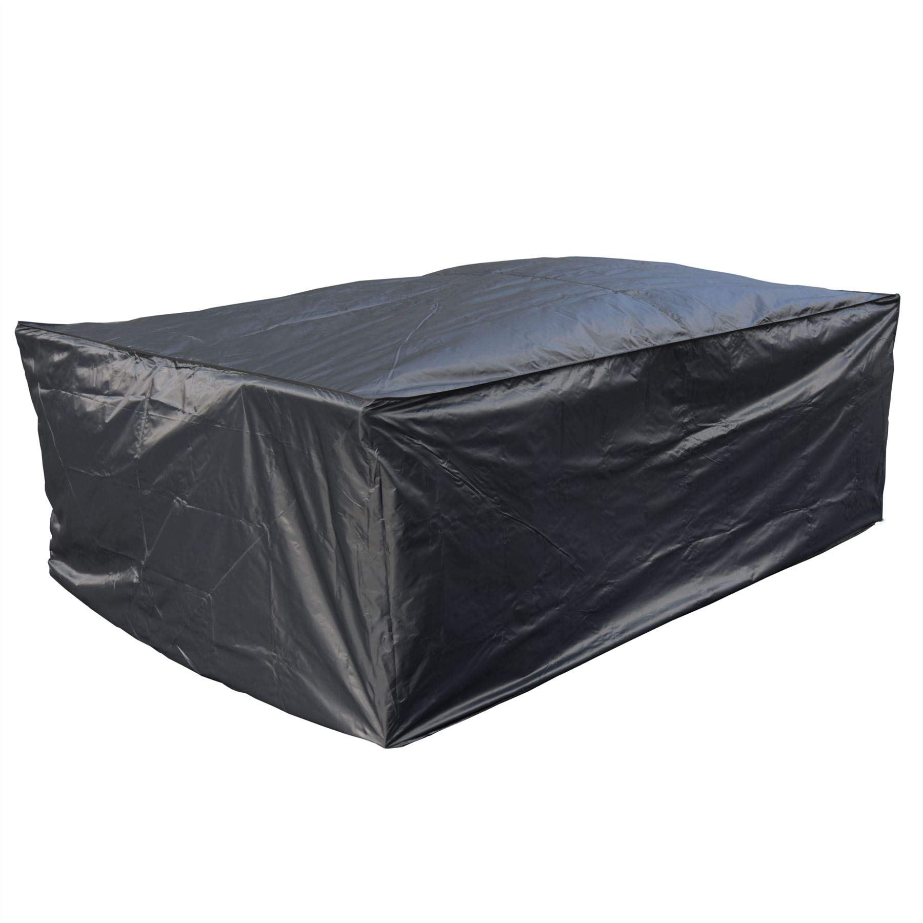 Kct Black Weatherproof Outdoor Rectangle Table Garden Furniture Cover - Large