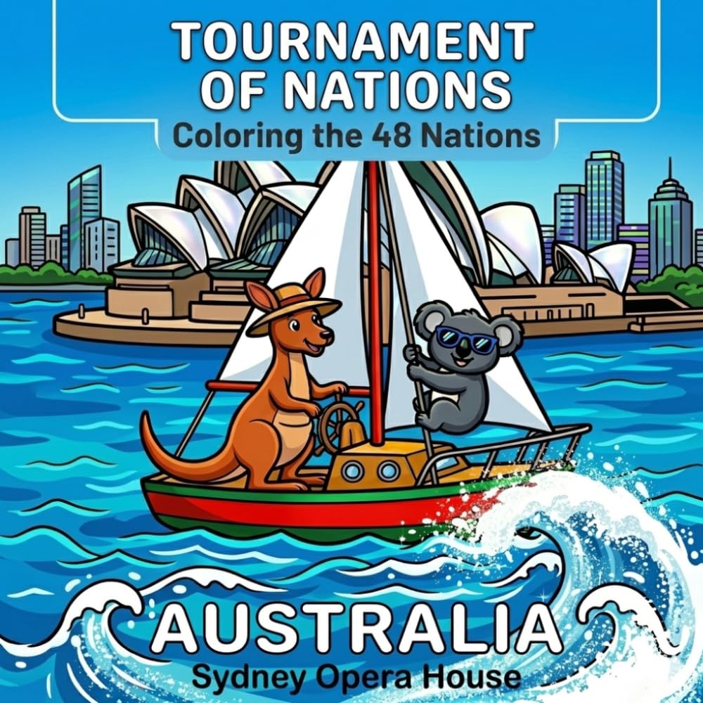 Tournament of Nations: Coloring the 48 Nations (Bold and Easy Coloring Book)