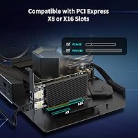 NICGIGA 10Gb Dual LAN PCI-e Hálózati Kártya, Intel X540 Vezérlővel, 2x RJ45 Porttal, 10Gbps Ethernet Adapter, Windows/Linux/VMware Kompatibi 6