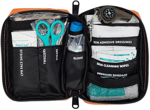 Miniatura 3 de Kit de primeros auxilios ultraligero, carcasa repelente al agua, pequeño kit de primeros auxilios para camping, senderismo, deportes al aire libre,