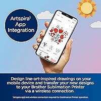 Vista 3 de Brother Impresora de Sublimación y Set de Cartuchos de Tinta de Sublimación de 4