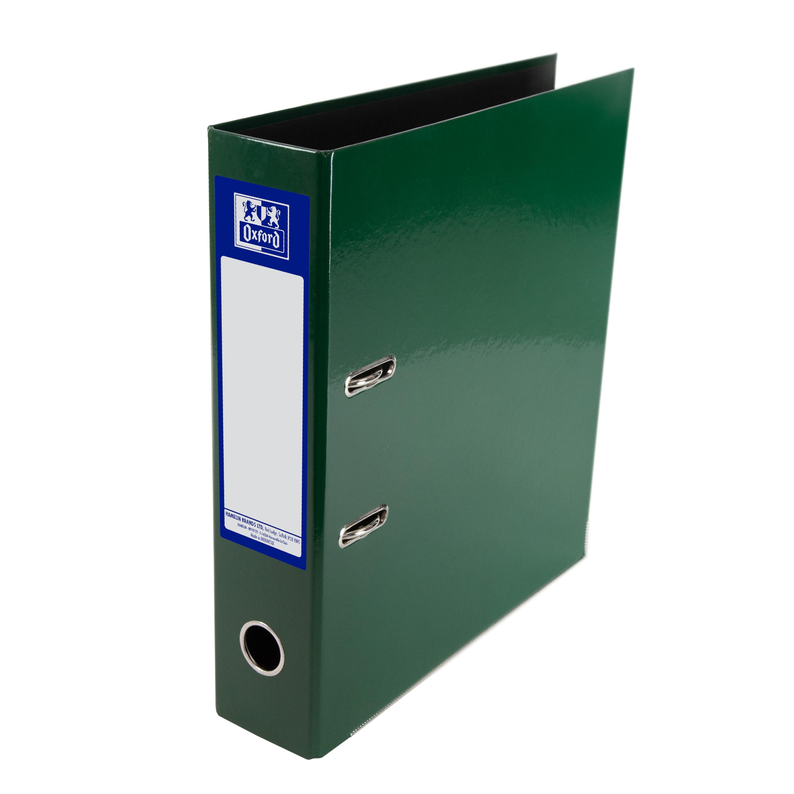Oxford Premium A4 Lever Arch File, Green Single Folder, Heavy Duty