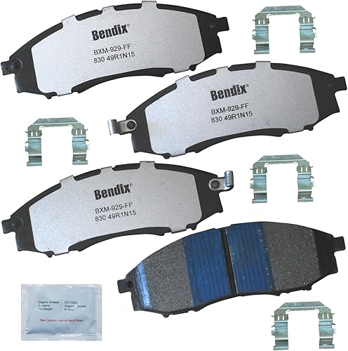 Miniatura 19 de Bendix Fleet Metlok MKD1770FM Pastillas de freno delanteras semimetálicas para Ford Expedition 2017-2010, F-150 2017-2010, Lobo 2020-2009, Lincoln