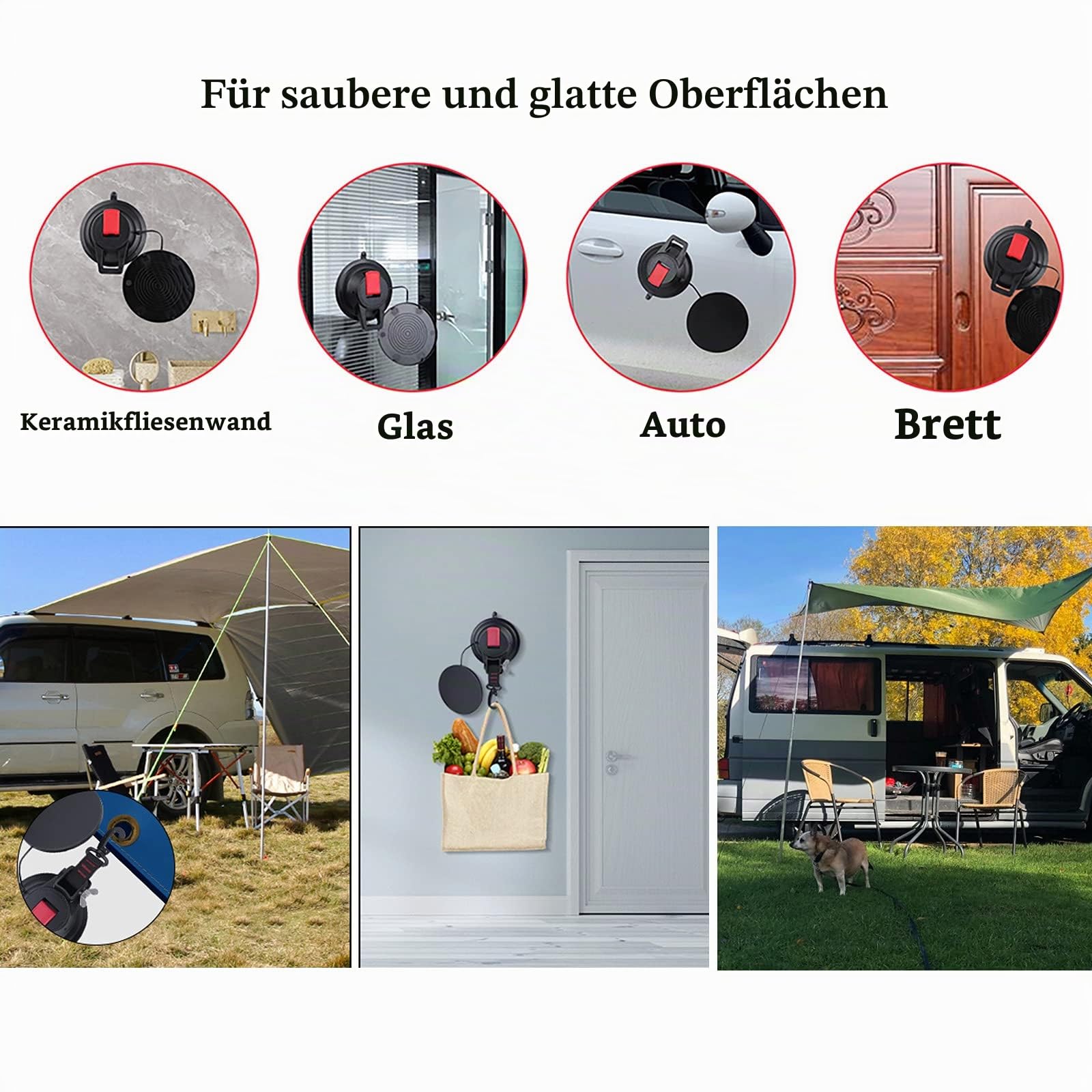 camping saugnäpfe Saugnapf Set, 2 x Anker Saughaken Extra Stark bis 20 KG Größe:18 Liter E-Rennrad günstig online kaufen Ride-on toys