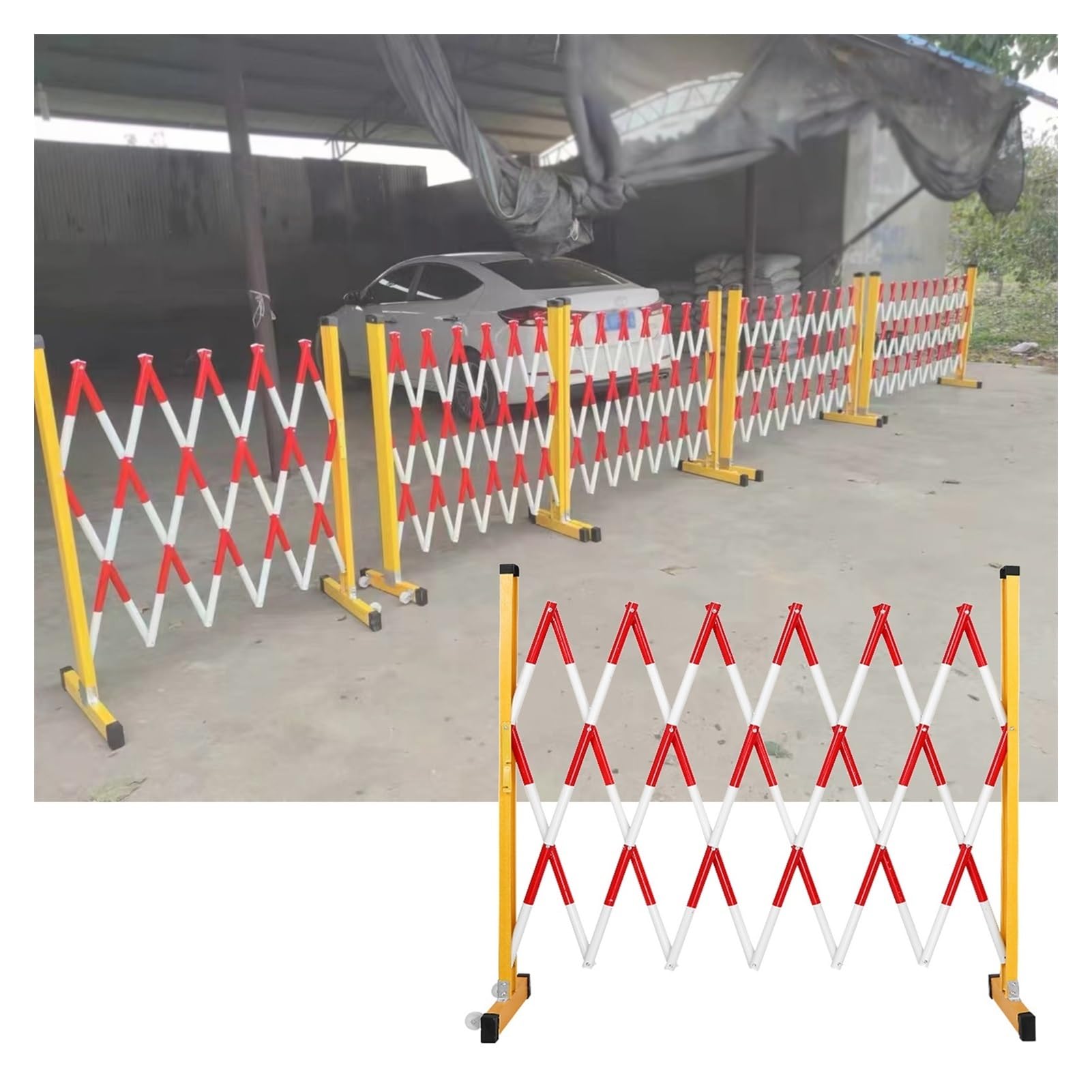 Barrière de circulation rétractable de 8m pour sécuriser l'accès de votre garage et allée