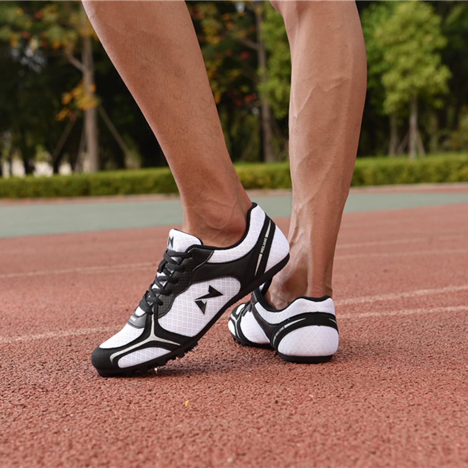 Atletismo con Clavos Zapatillas,Zapatillas De Atletismo con Clavos,Mujer Zapatillas De Clavos,Ajuste DináMico,Soporte Estable,Adecuado para Vallas,Competiciones Deportivas,Etc