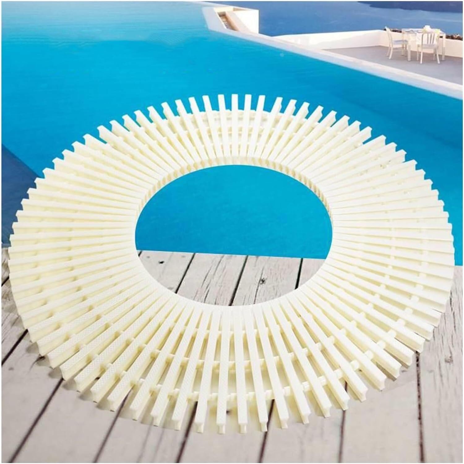 LWJSOCP Swimming Pool Grates,ABS Swimming Pool Drainage Grate Overflow Gutter - White, 20/25/30x100cm (20x100cm) for Efficient Water Management & Pool Safety