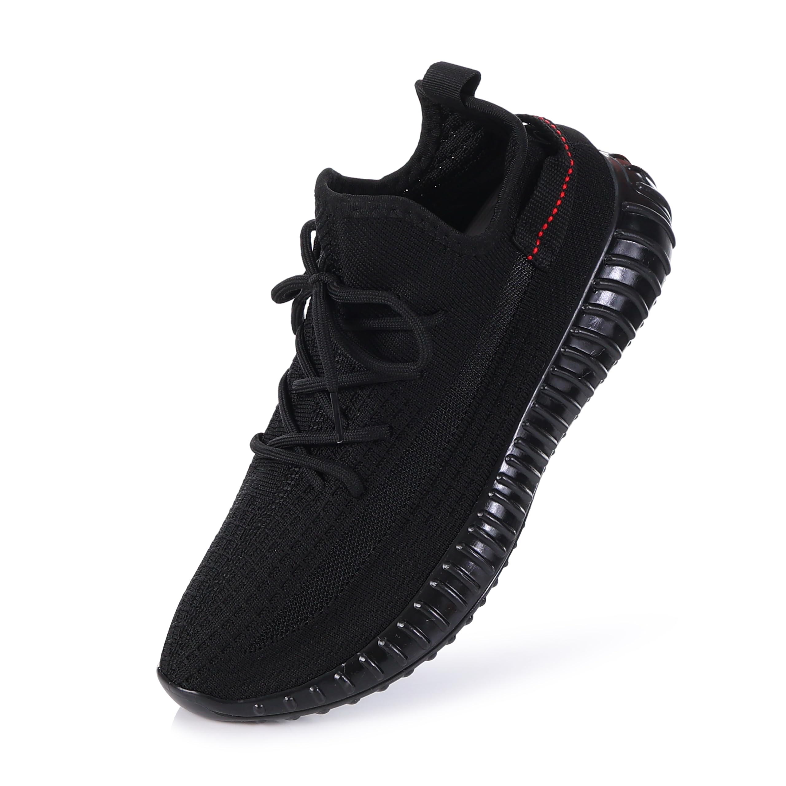 Men’s Black Running Shoes | Lightweight Breathable Sports Sneakers | Lace-Up Casual Walking Shoes | Comfortable Gym Footwear for Men.-picture-29