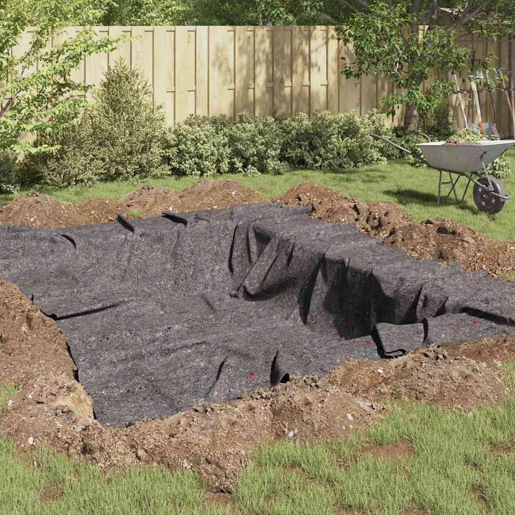 Generisch Teichvlies Grau 1 x 50 m Polyester und Baumwolle,Heim Garten,Dekoration,Brunnen Teiche,Brunnen- Teichzubehör-4013441