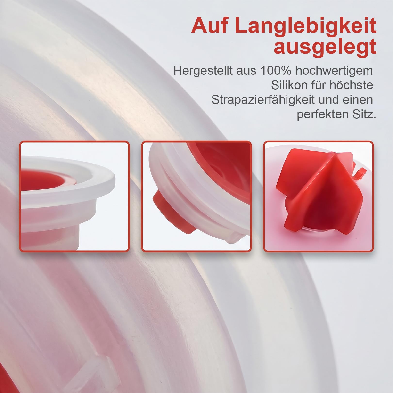 4 Stück Ersatz-Dichtungsmembranen für Toiletten-Füllventile | Passend für Unterputz-Spülkästen und Schwimmerventile, kompatibel mit TECE Ventilen