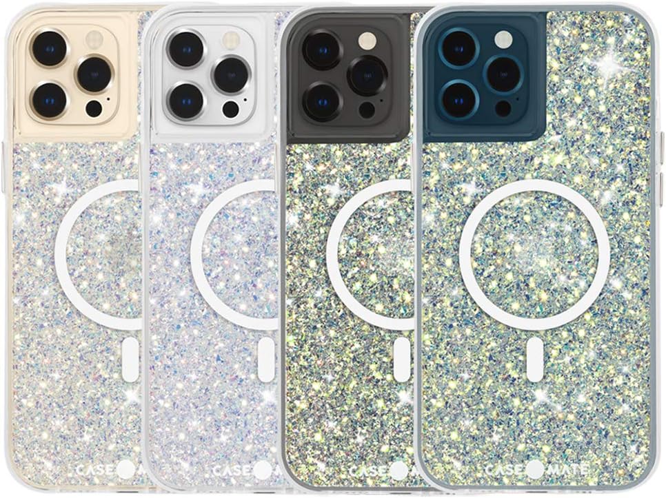Case-Mate - TWINKLE - Case for iPhone 12 and iPhone 12 Pro (5G) - Compatible with MAGSAFE Accessories & Charging - 10 ft Drop Protection - 6.1 inch - Stardust