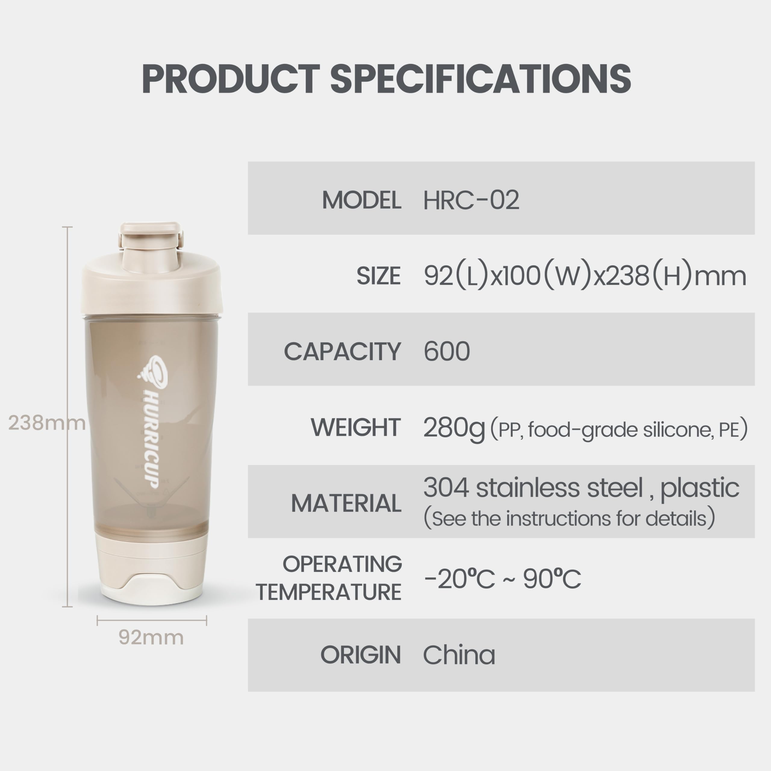 Shaker Protein Shake en acier inoxydable 650 ml – Technologie de mélange manuel, sans secousses et sans mousse – Idéal pour l'extérieur, la cuisine, la salle de sport et le bureau – Sans BPA | Design