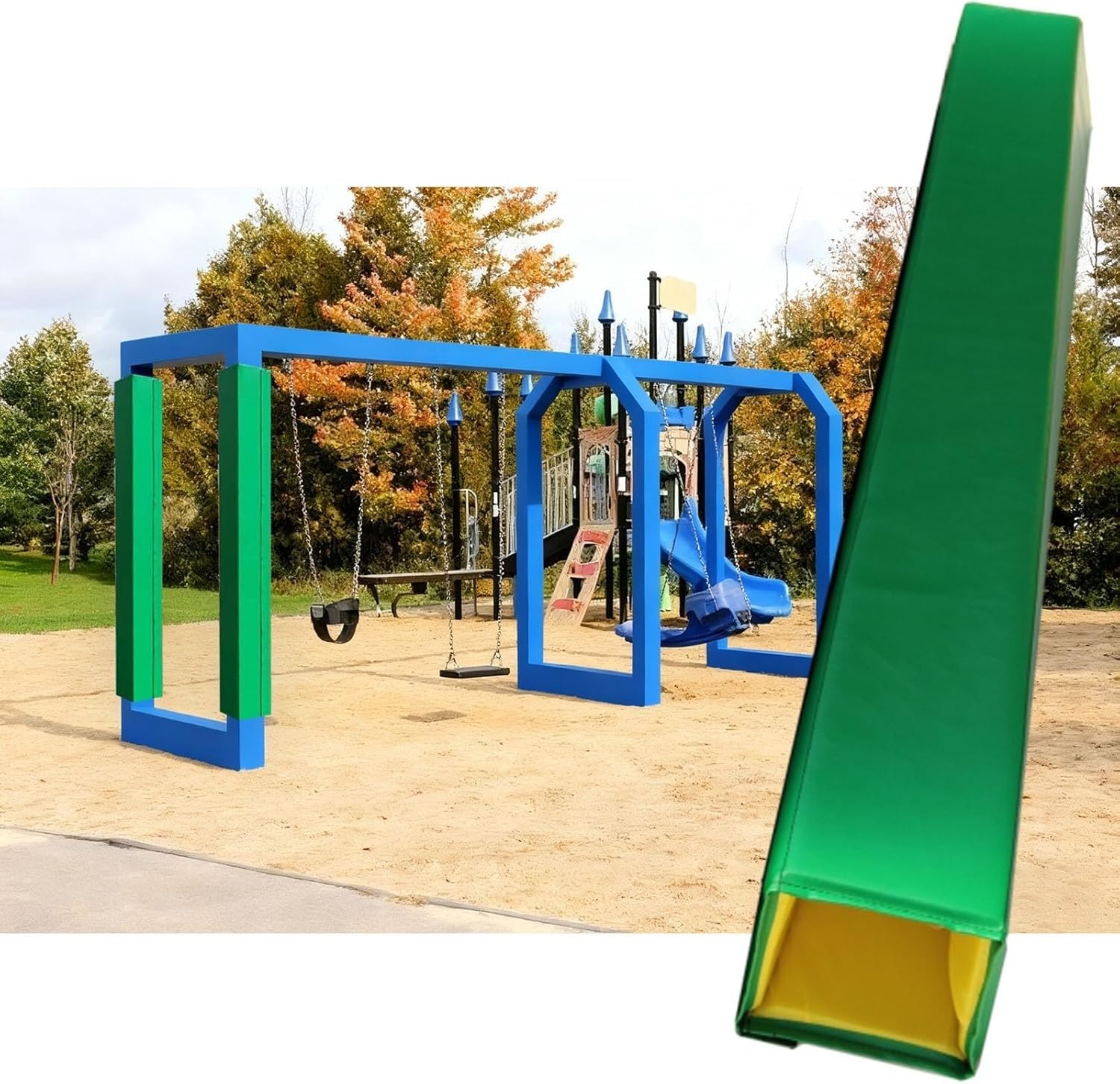 Acolchado autoadhesivo para postes de baloncesto, envoltura de seguridad para vigas redondas y cuadradas para evitar lesiones, fácil de instalar, ideal para canchas en casa e instalaciones deportivas
