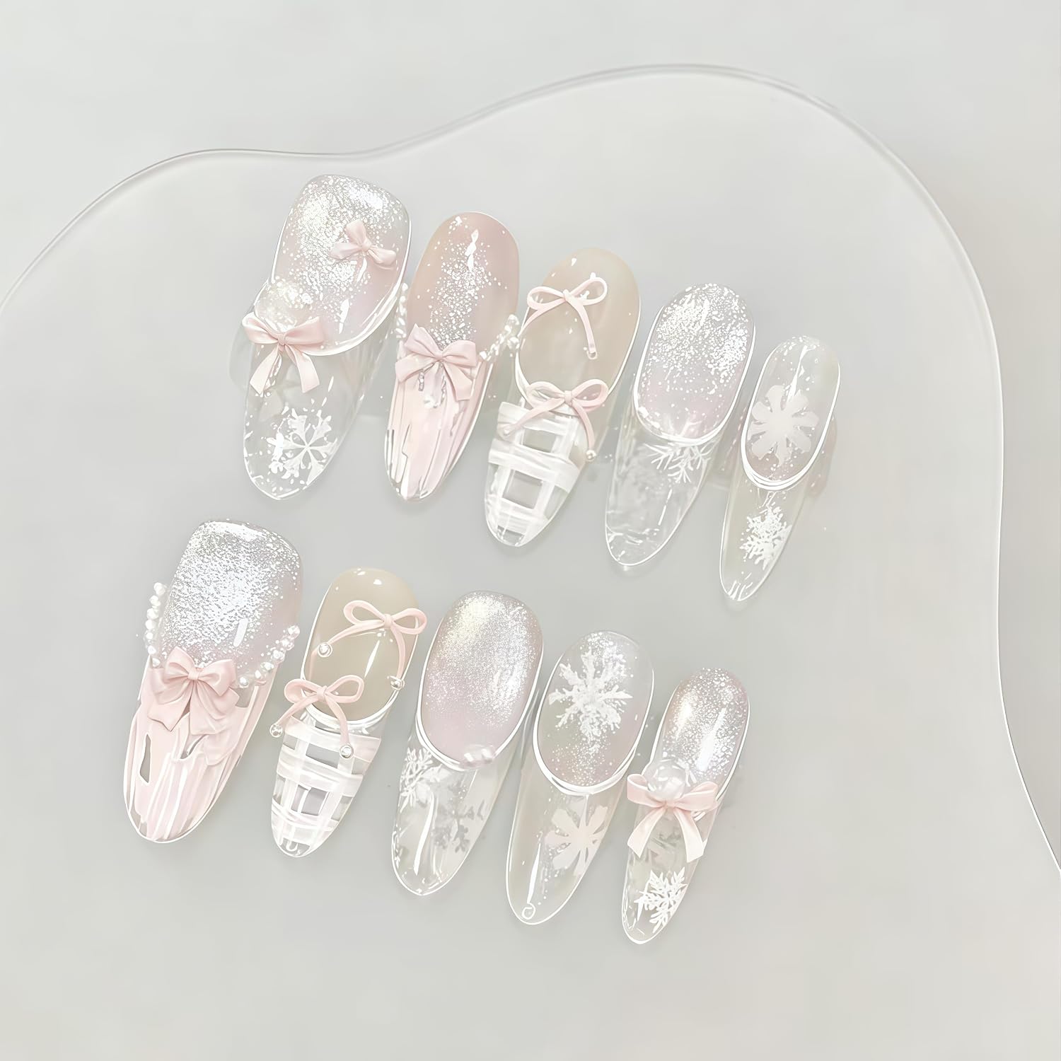 3D Snowflake Gel Nail Art Mold Arts Resin Snow Molds for Accessories Supplies Snowy Silicone Tools Winter Nails Style