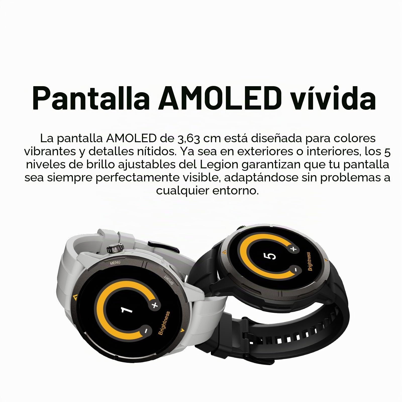 AGM Legion 2025 Reloj Inteligente para Hombre y Mujer con Función de Teléfono, Pantalla HD AMOLED de 1,43 Pulgadas con Más de 100 Modos Deportivos, Monitor de Frecuencia Cardíaca, Monitor de Sueño