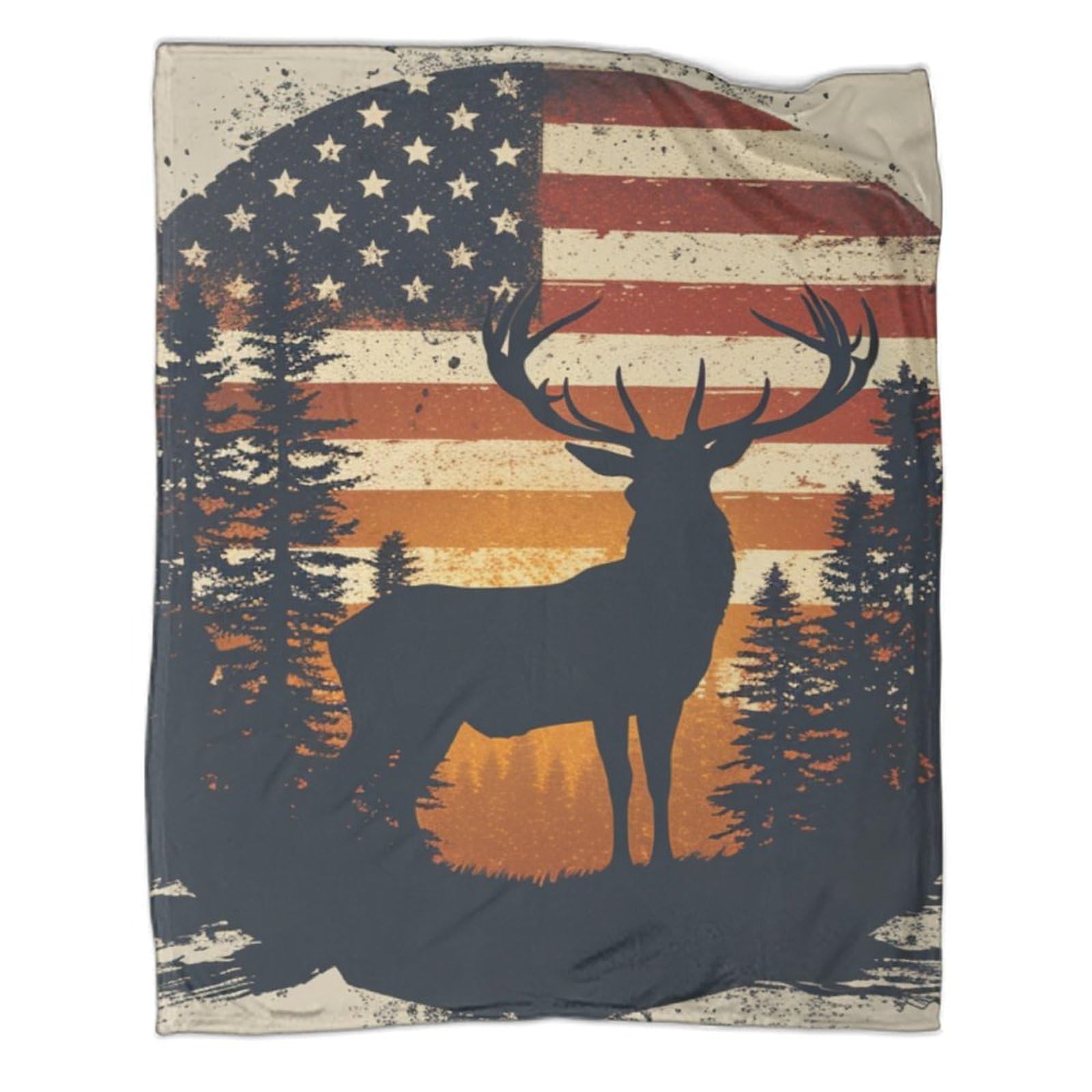 Couverture animaux de la forêt plaid doux anti-froid pour adultes