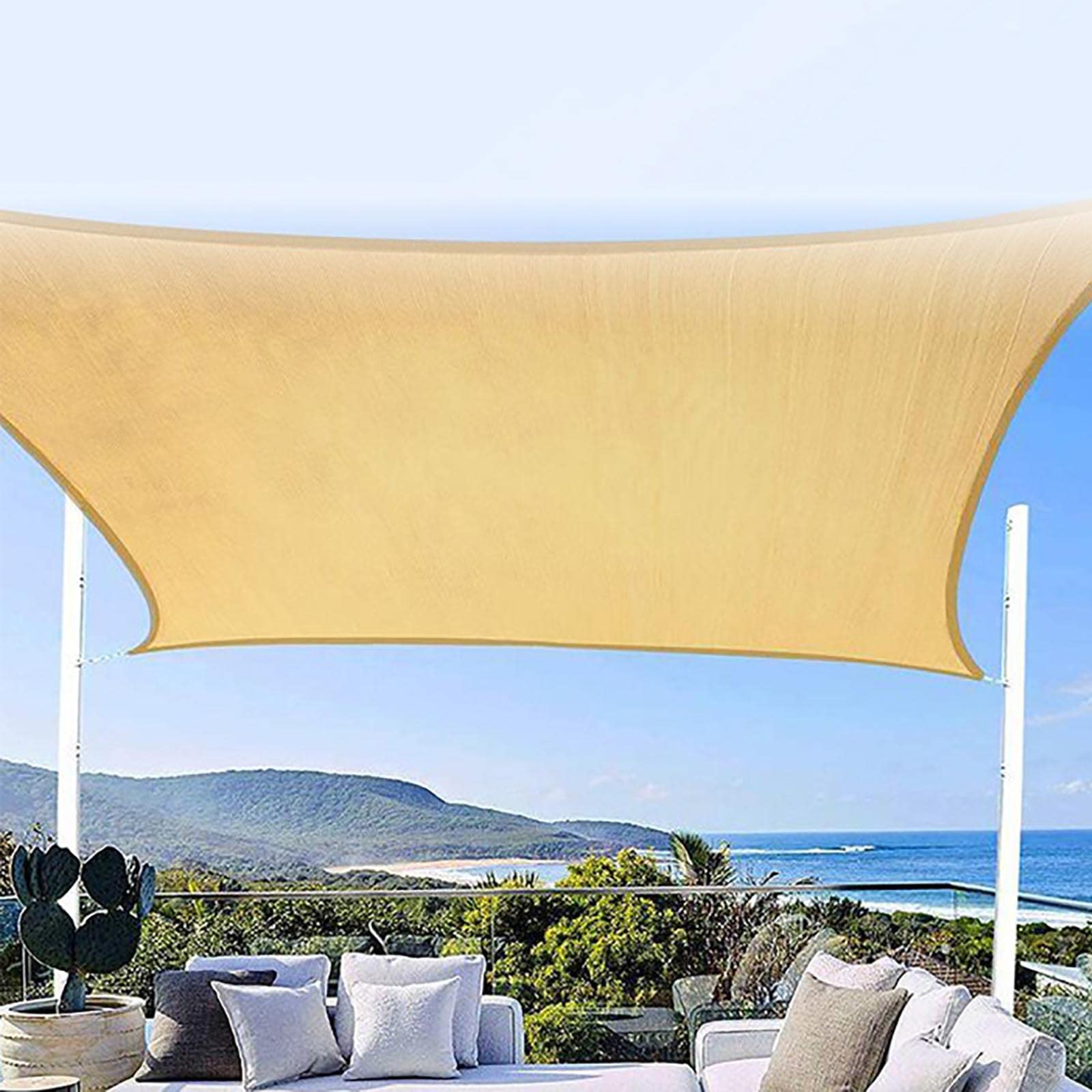 Voile d'ombrage rectangulaire étanche JATIBOSH pour jardin et terrasse