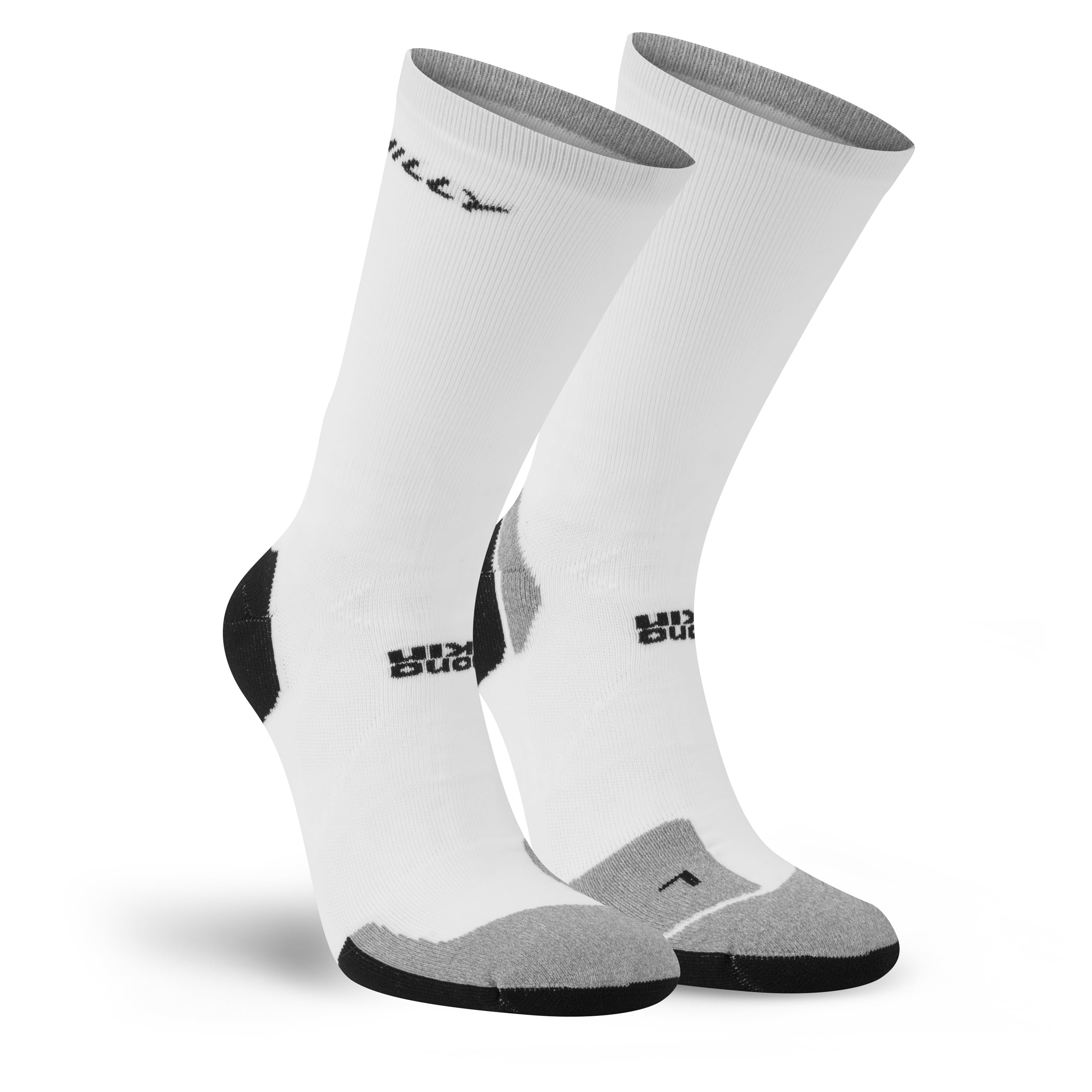 Hilly White/Grey Marathon Fresh Crew Sock