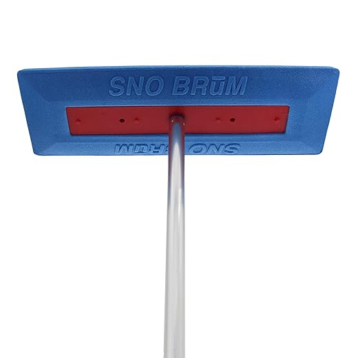 Snow Remover for Cars and Trucks - 28 to 63 Inch Automotive Snow Brush with Foam Head and 4 Piece Handle - Push-Broom Design - No-Scratch Snow Removal - 1 Pack