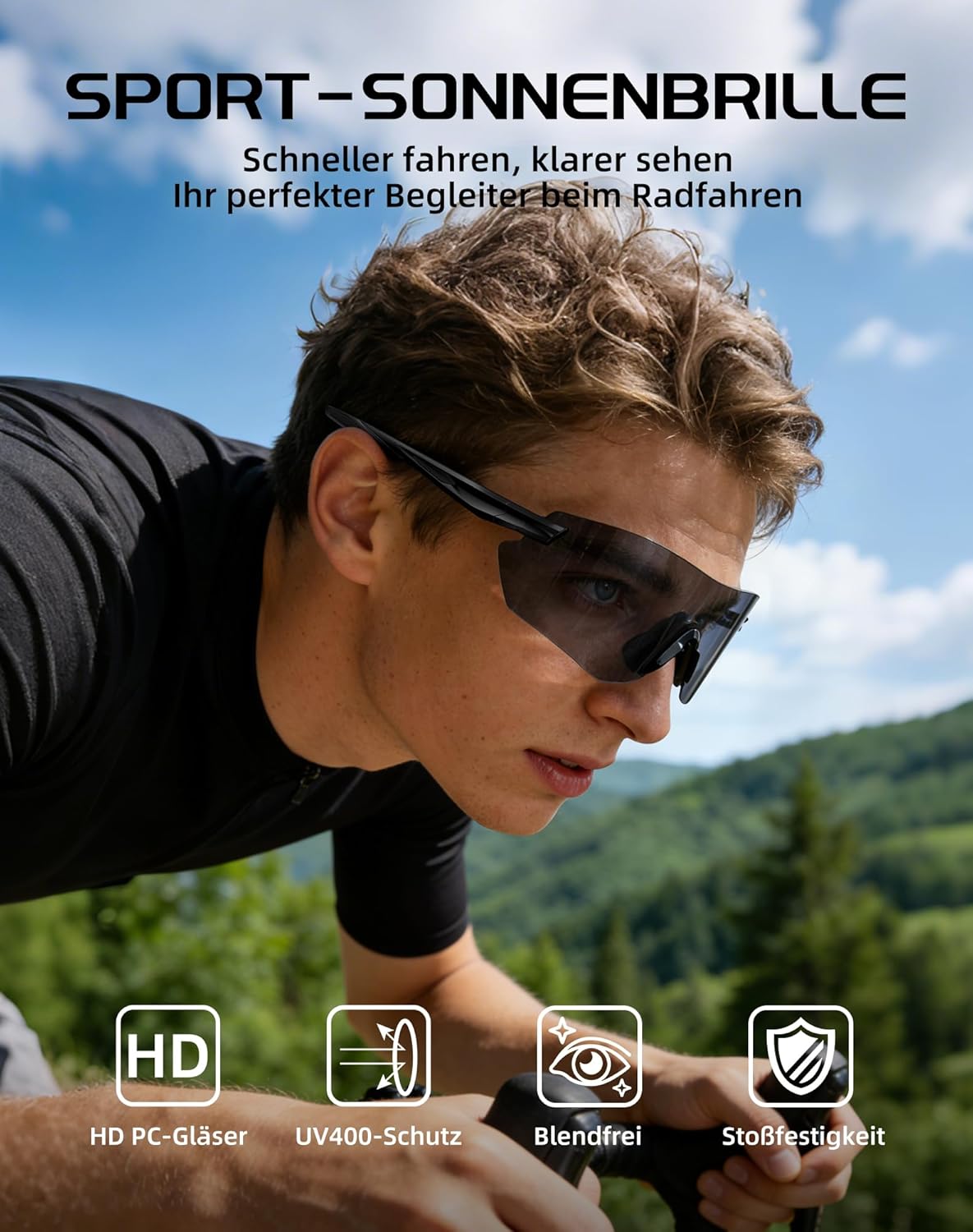 Innerking Photochromic Sunglasses for Men Women, TR90 Frame Cycling Glasses with UV Protection, Fishing Baseball Pickleball