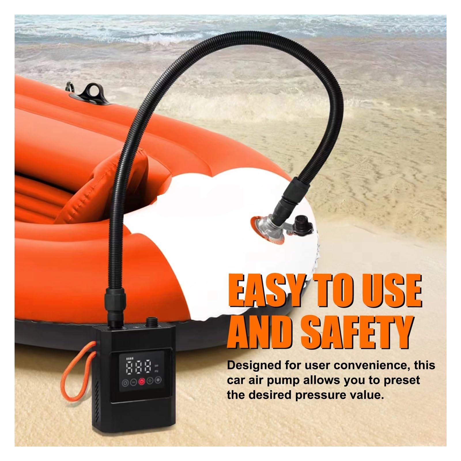 Pompe À Air Électrique Portable for Paddle Board, for Bateau, Kayak, Piscine, Planche De Surf, Stand-up Compatible avec Une Gamme Produits Gonflables