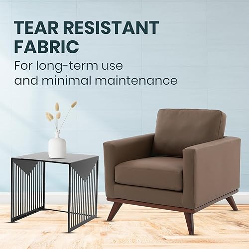 Miniatura 27 de LeisureMod Chester - Silla moderna y contemporánea con patas de madera de abedul maciza, color gris Gris,Malla beige,Cognac Tan,gris topo,Negro