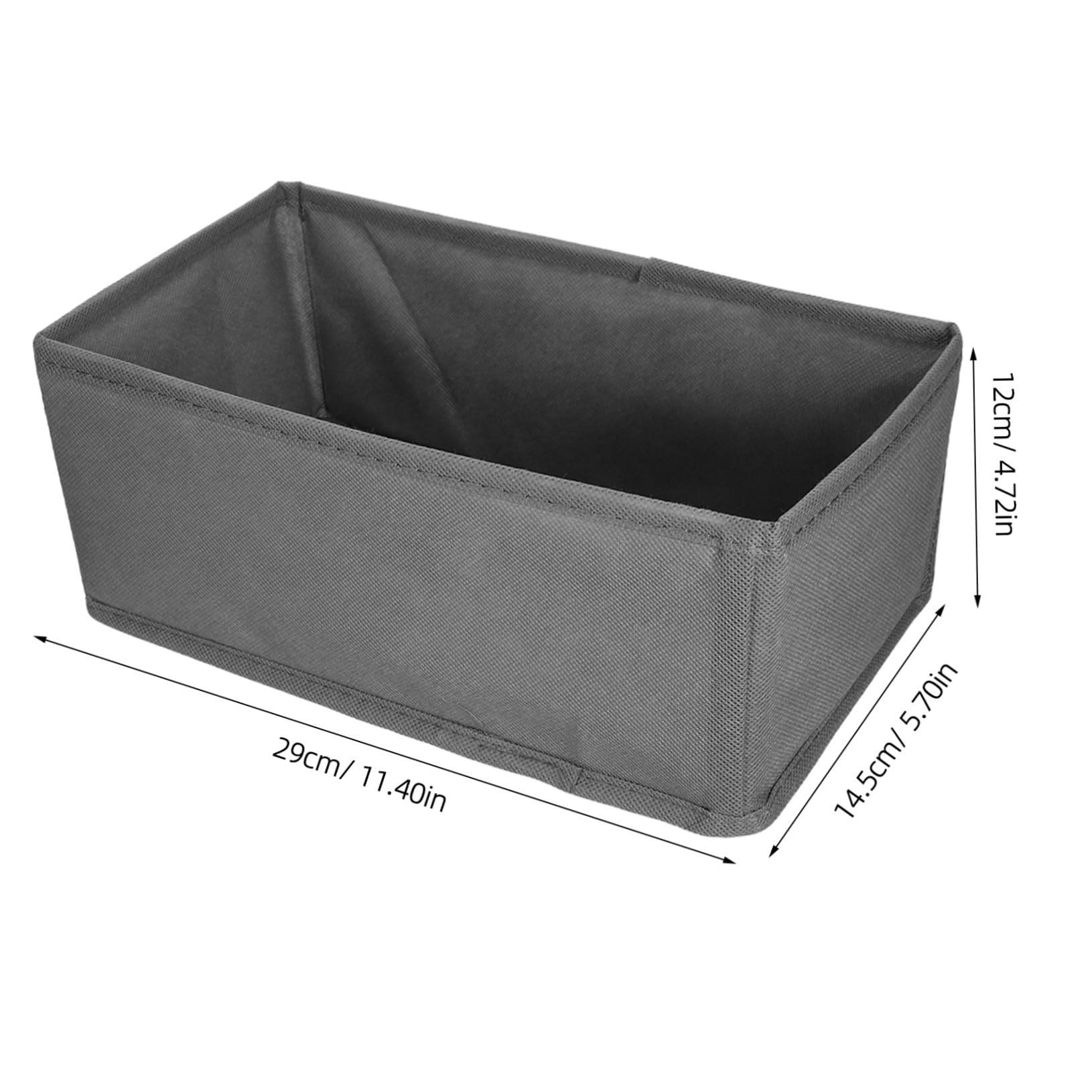 INOOMP 6pezzi Organizer Cassetto Intimo in Tessuto Contenitori per Biancheria Intima e Calzini Divisori per Cassetiera Salvaspazio per Armadio