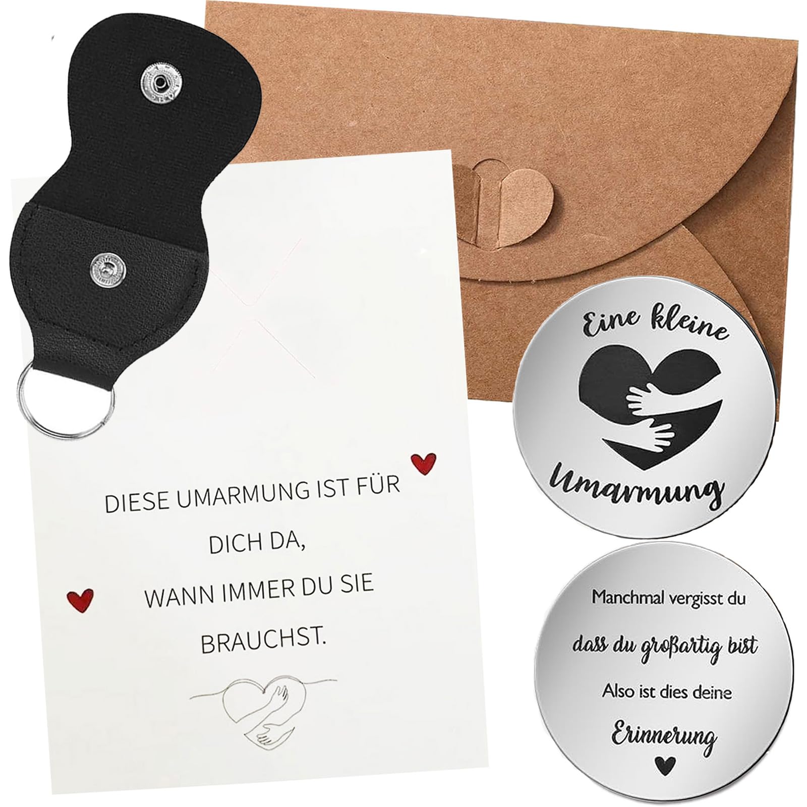 Xinfin Eine Kleine Umarmung Glücksbringer mit Tasch, Aufmunt