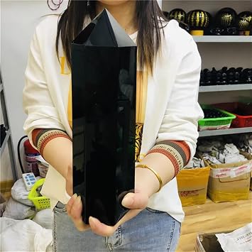 AtkitS Obelisk Quartz Crystal Point Natural Obsidian Home Decoration