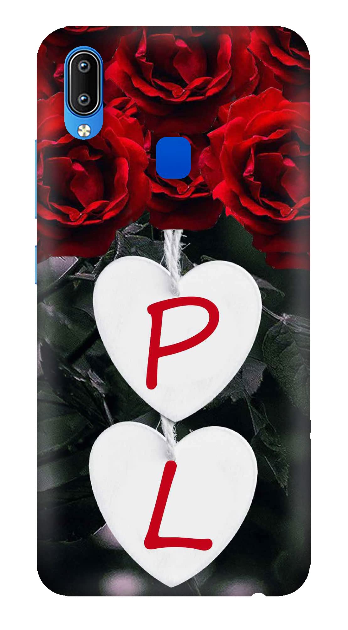 zugam Back Cover Compatible for Vivo Y91/ Y93/ Y95/ U1|Designer Printed Hard Back Cover|Letter P/Alphabet P/Name P/Letter P with L/P Love L /(6366) (zugamST-0540-Letter P with L-Vivo-Y91-6366)
