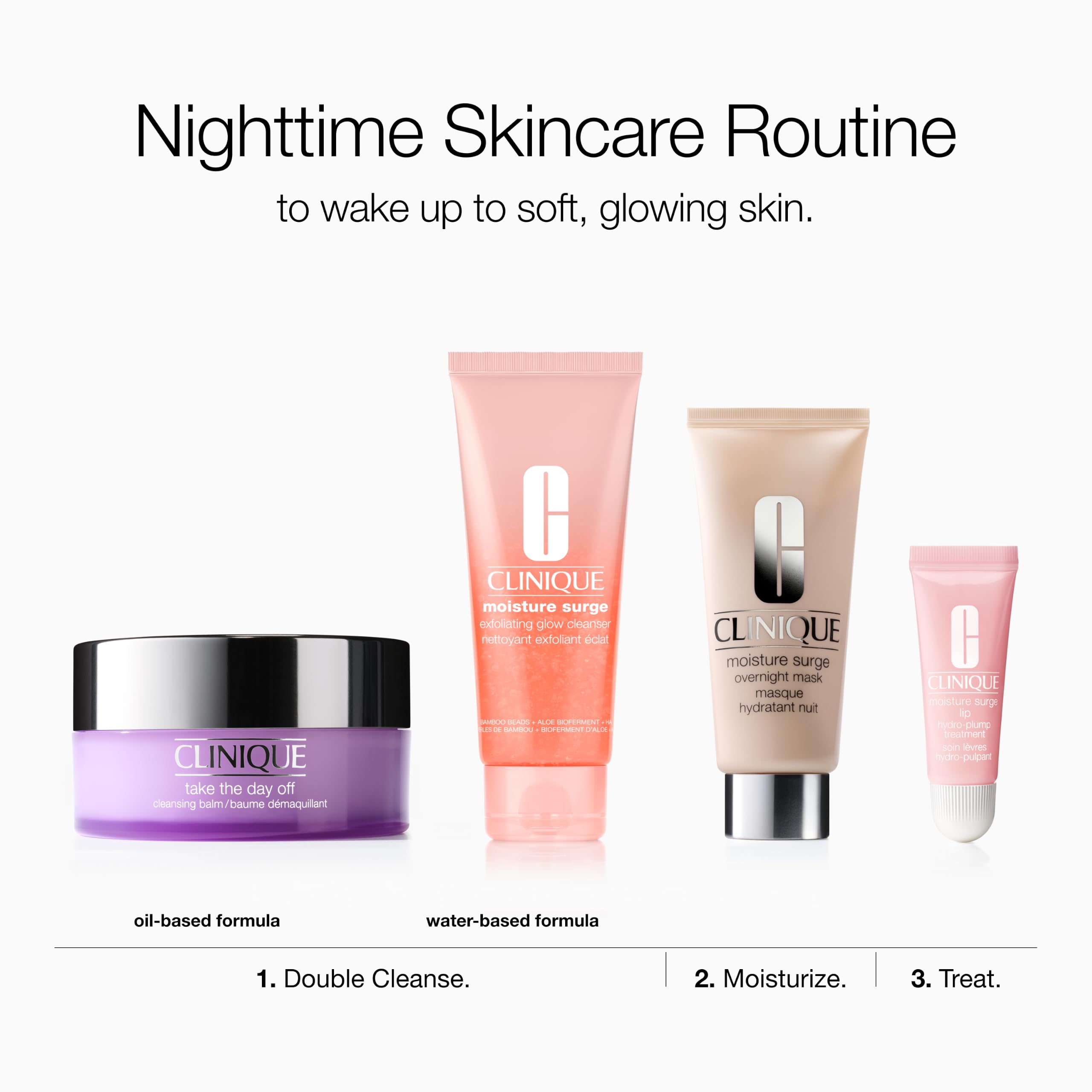 Clinique Moisture Surge Lip Hydro-Plump Treatment, Hydrating Balm & Mask, 0.34 Fl Oz