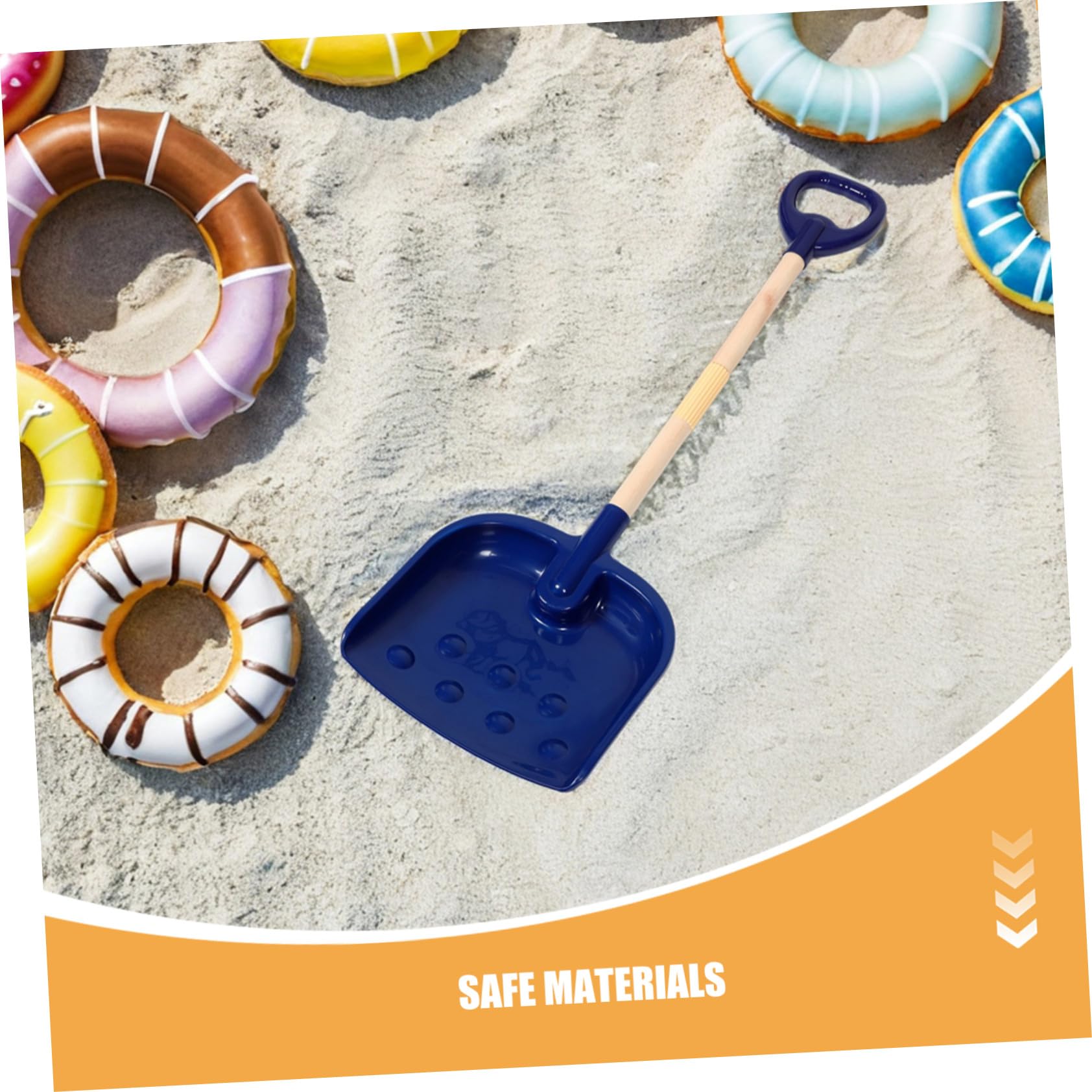 SUPVOX 2piezas Pala de Playa Plástico Grueso Juego de Palas Ergonómicas para Excavadora de Caja de Arena para Playa y Jardín