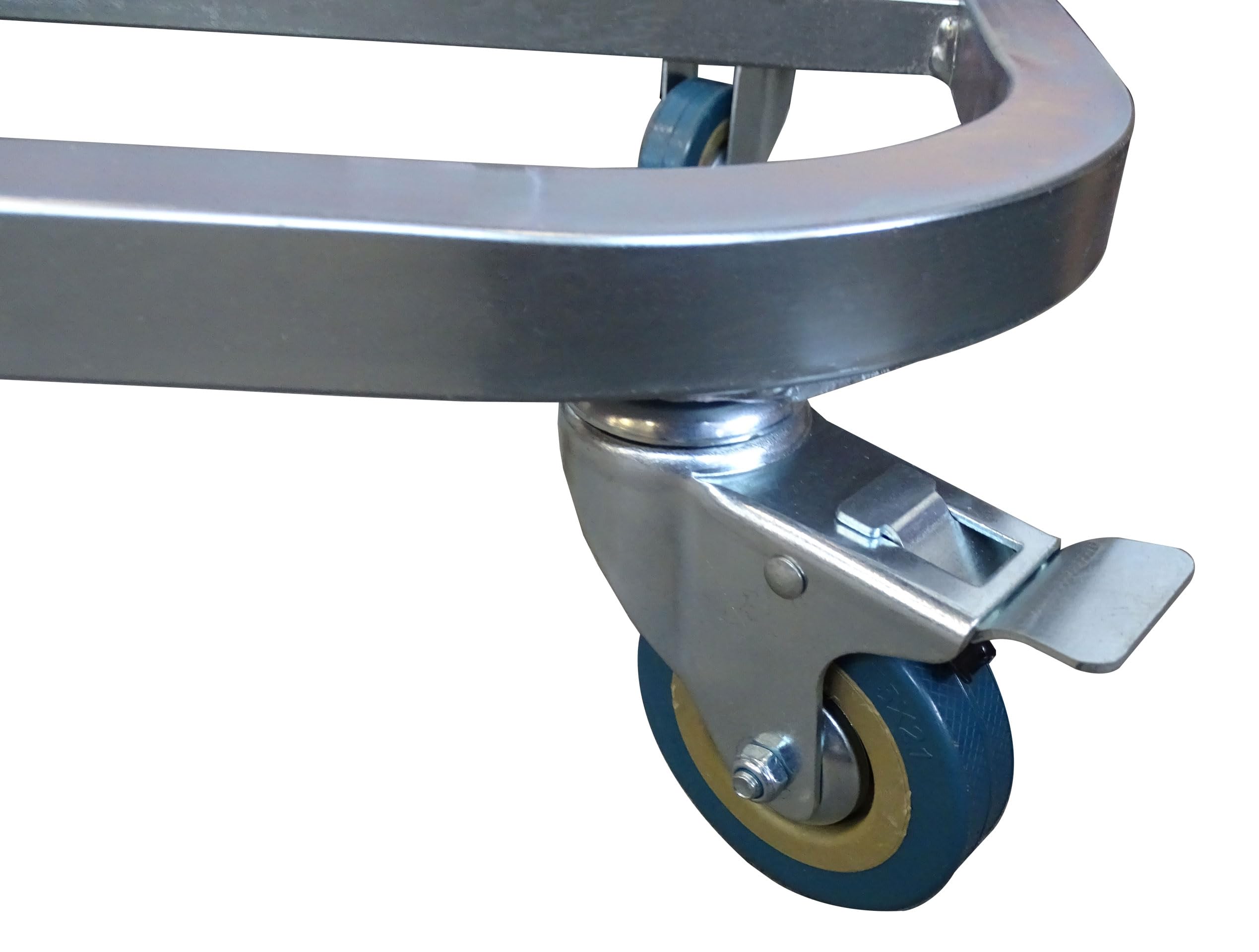 QUICK STAR Portasacco per Rifiuti con Coperchio e 4 Ruote | Supporto per Sacco in Metallo 120 Litri | Portasacco Stabile - Acciaio Zincato | Sacco Giallo 120L | Contenitore per Rifiuti Mobile