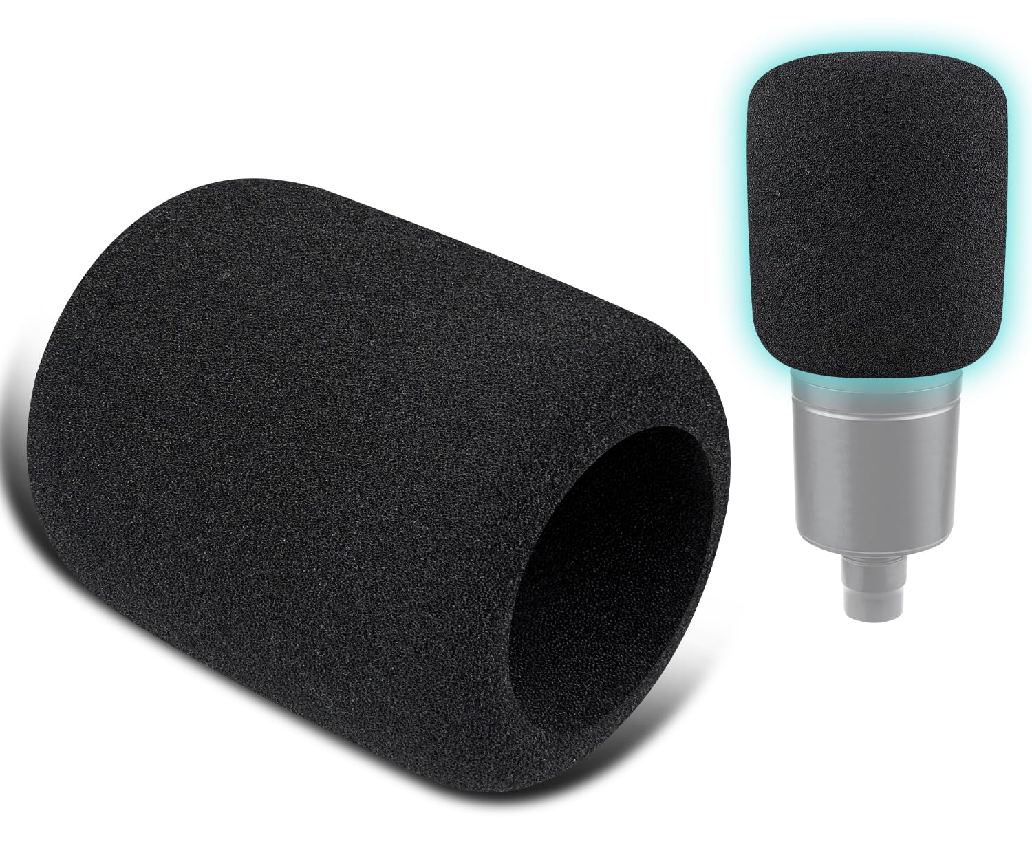 SOULWIT 2Pcs Microphone Cover for Audio-Technica ATH AT2020/AT2050/AT4040 Cardioid Condenser Microphones