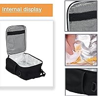 Vista 3 de Bolsa de almuerzo de fútbol con aislamiento térmico de 2019, impermeable, reutilizable, bolsa de comida portátil, bolsa de hielo para niños y niñas