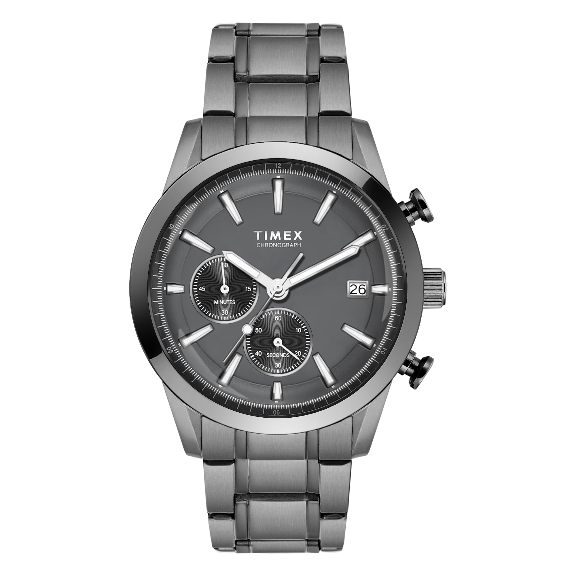 Men Grey Round Dial Chronograph Analog Watch - TWEG17613-image-44
