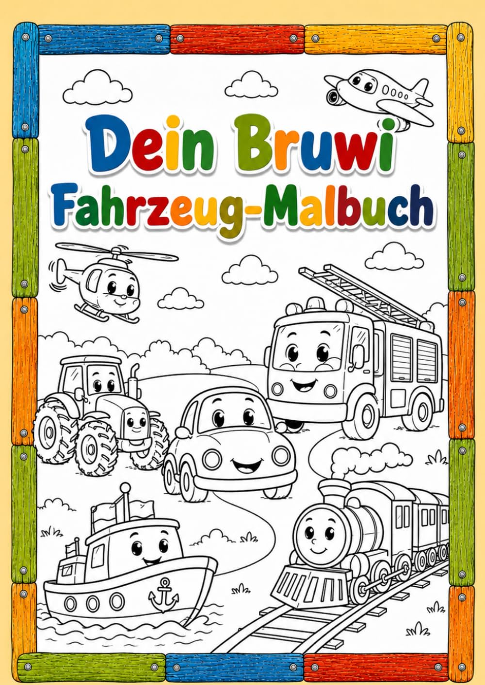 Dein Bruwi Fahrzeug-Malbuch: Entdecke die spannende Welt der Fahrzeuge!