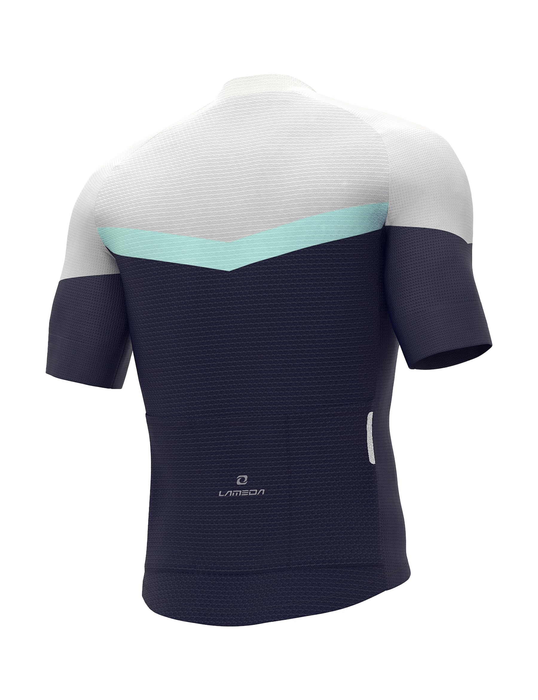 LAMEDA Maillots de Cyclisme d'été Homme Manches Courtes Respirant VTT Vêtements Léger et à Séchage Rapide Confortable Élastique Multi - Poches Multicolore